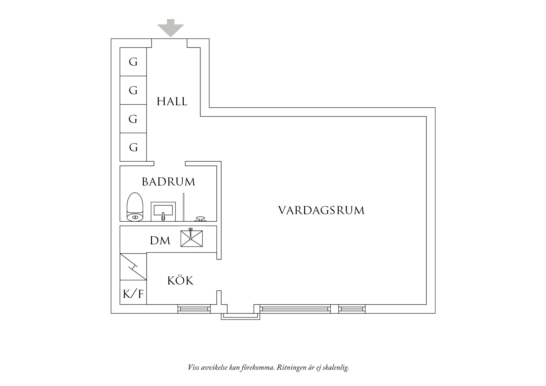 Planritning 1 Nordostpassagen 55