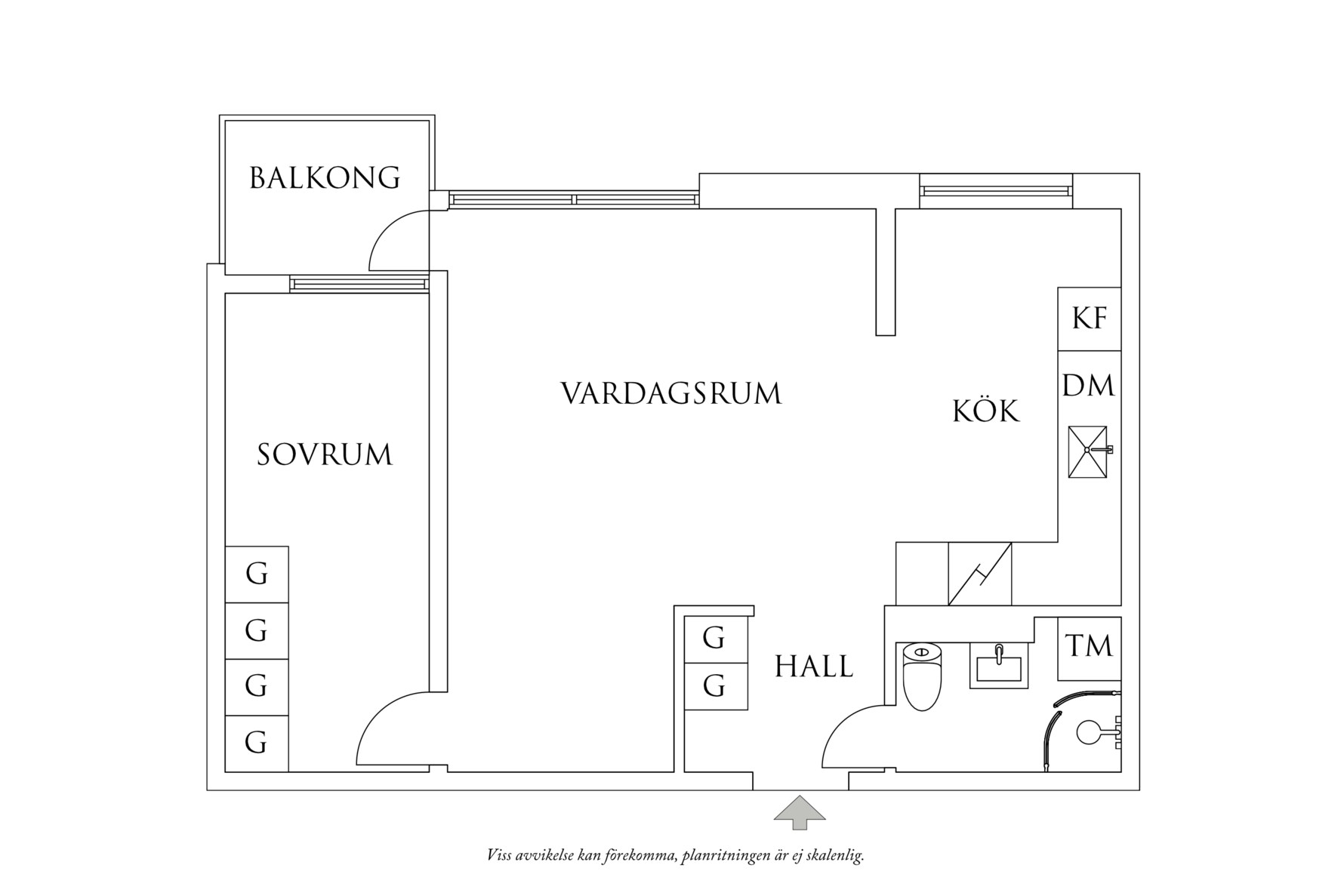 Planritning 1 Tredje långgatan 40