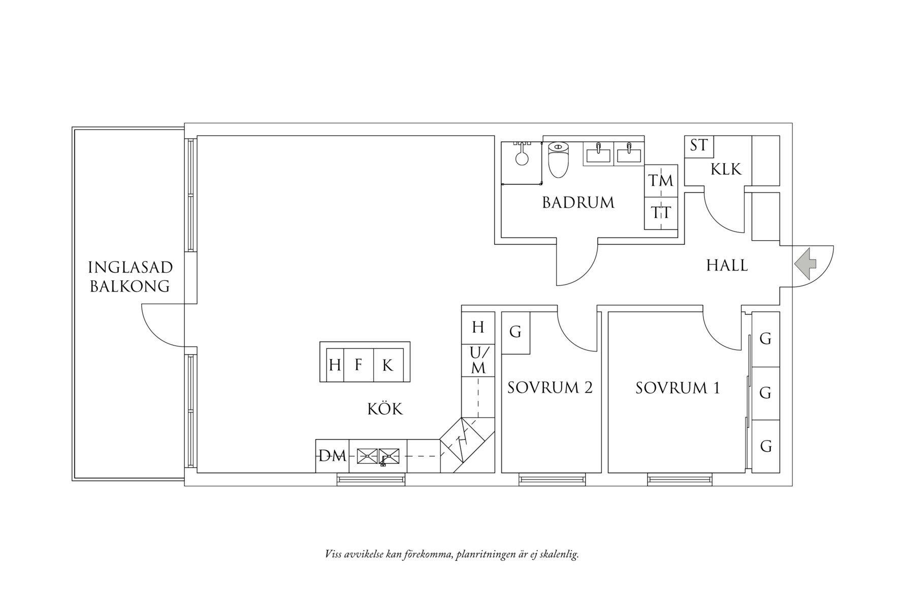 Planritning 1 Doktor Svedbergs Gata 4