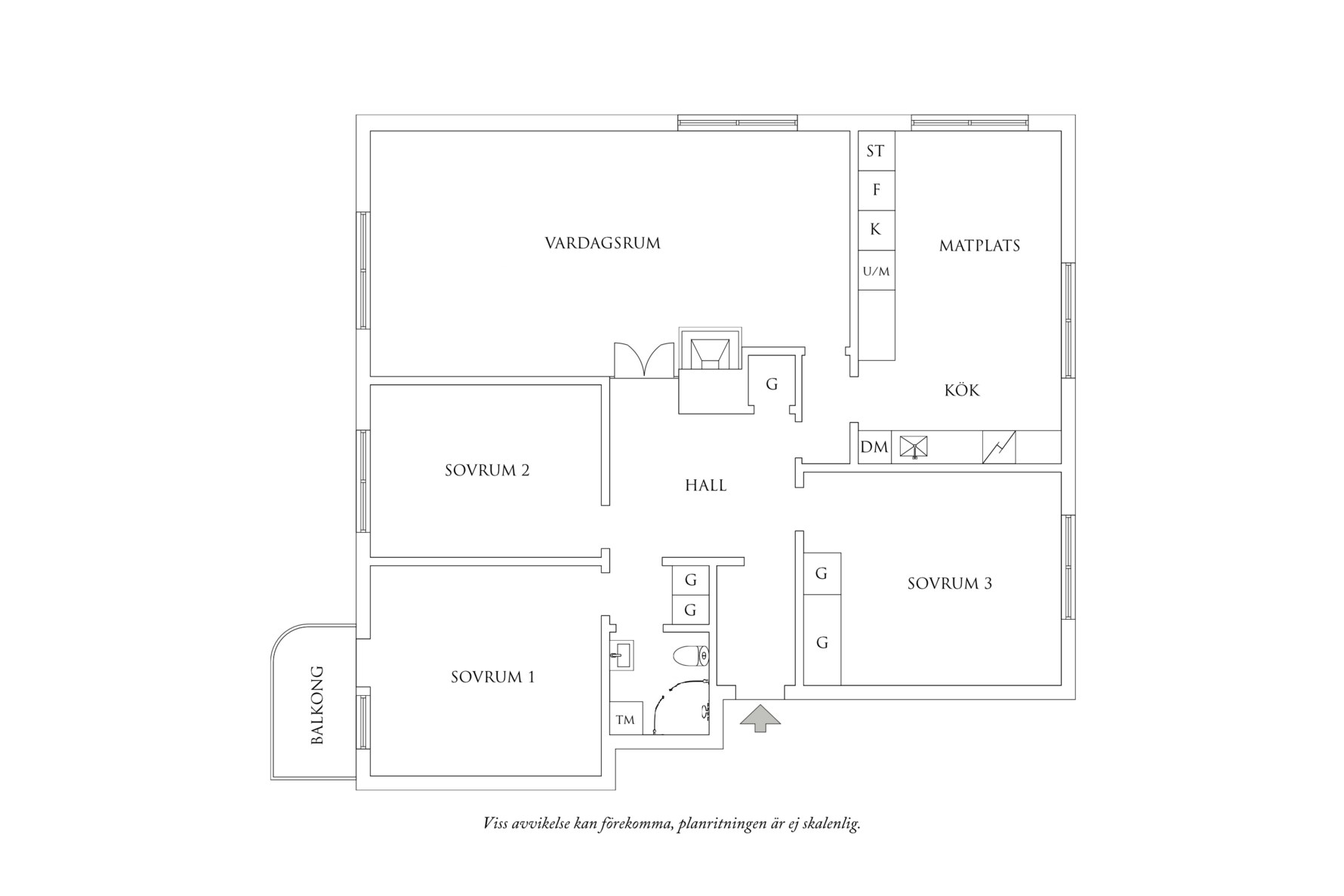 Planritning 1 Anders Zornsgatan 19