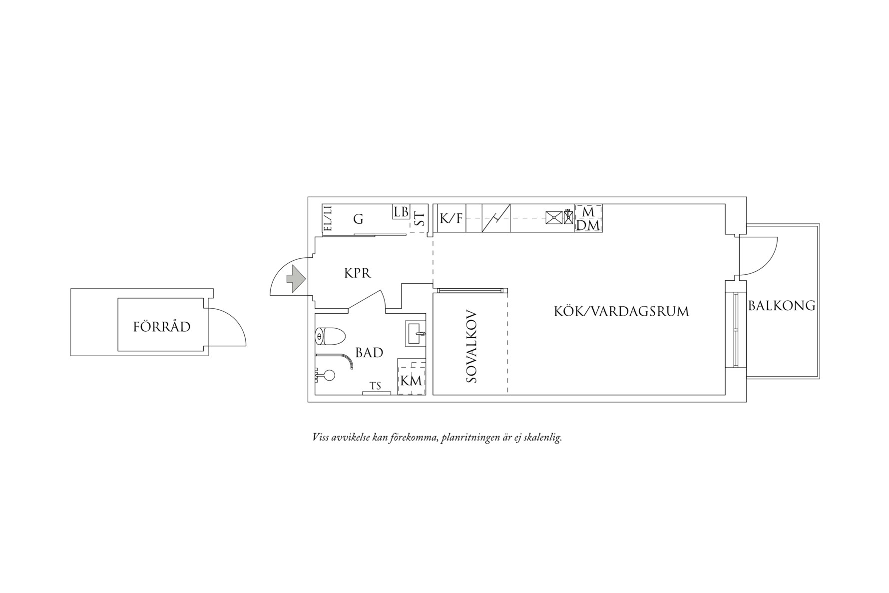 Planritning 1 Mölndalsvägen 87F