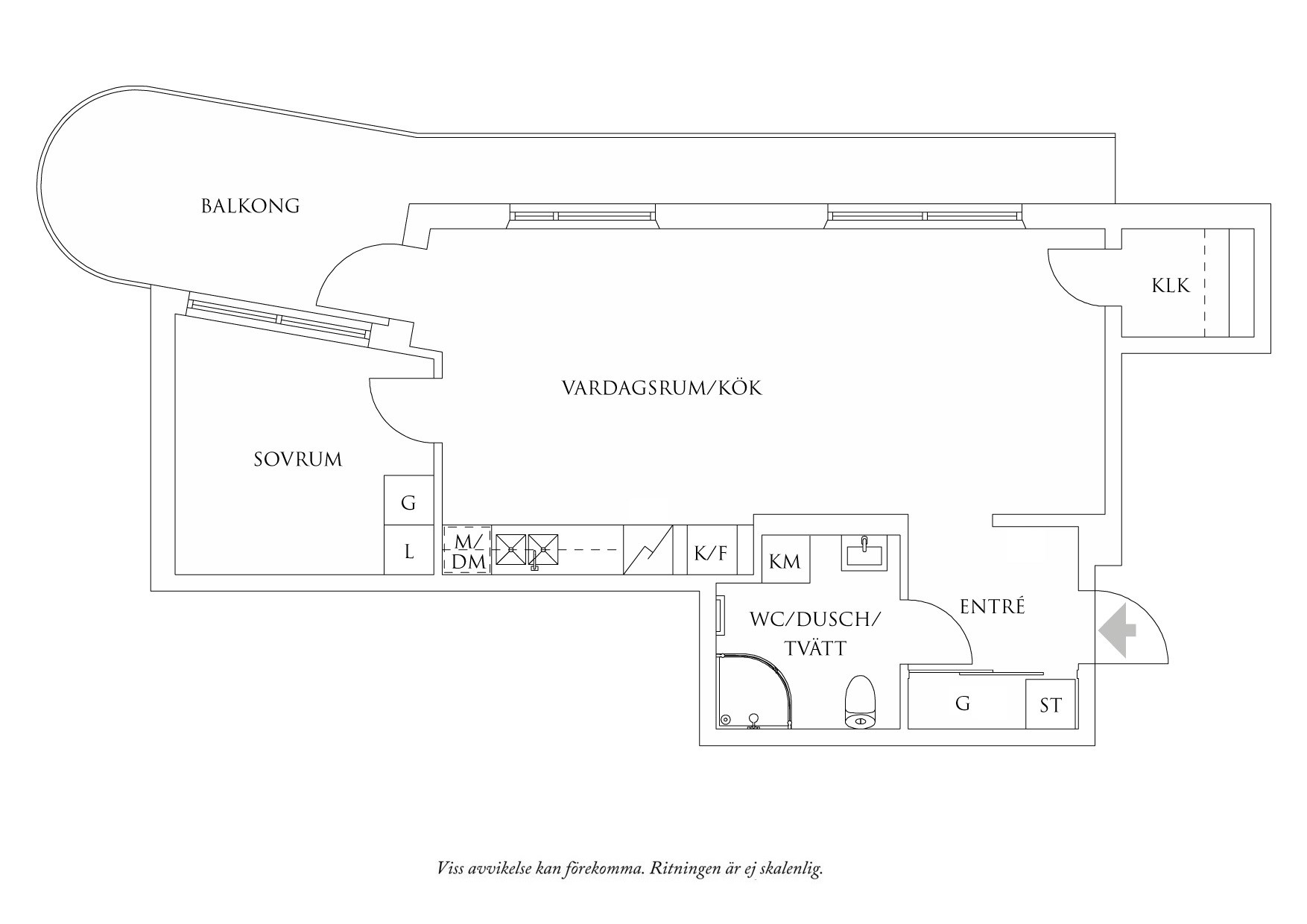 Planritning 1 Frida Hjertbergs Gata 14