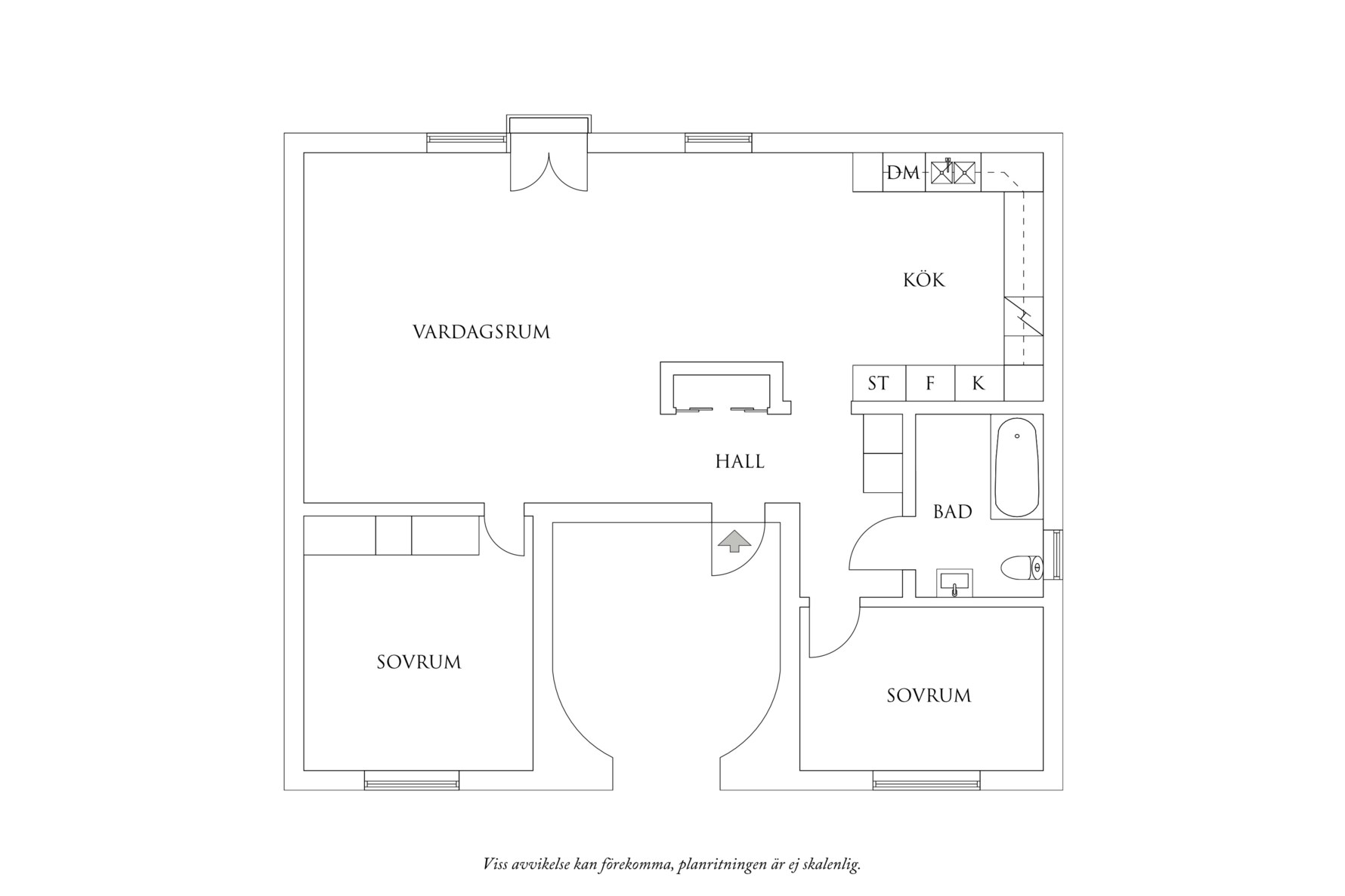 Planritning 1 Göketorpsgatan 28A