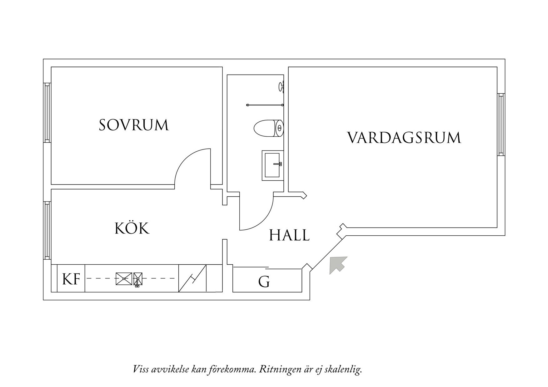 Planritning 1 Övre Buråsliden 9B