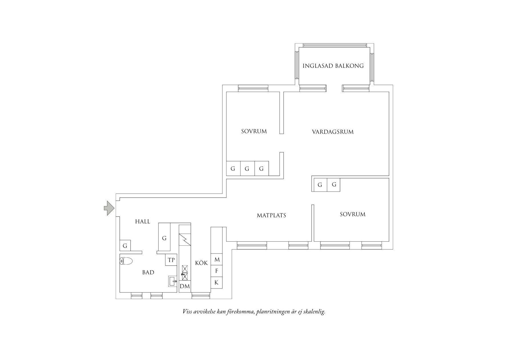 Planritning 1 Färgaregatan 11