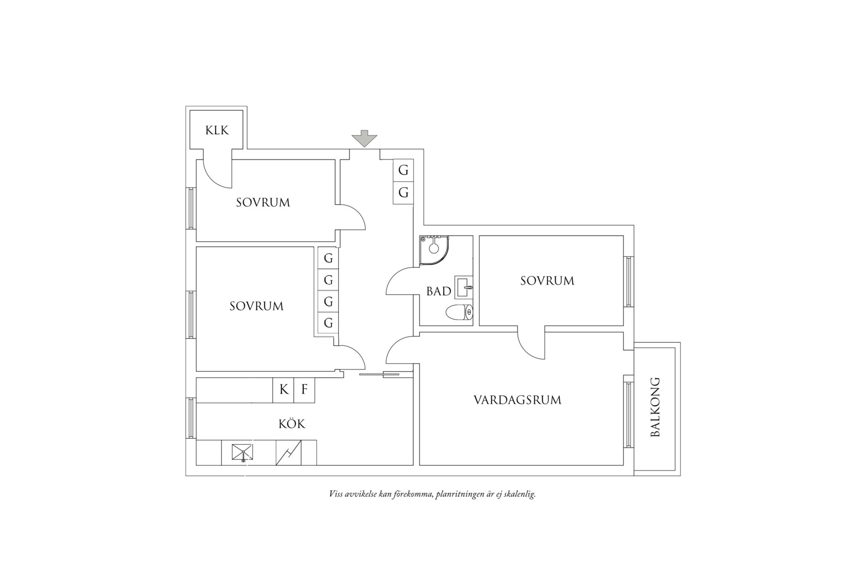 Planritning 1 Ostgatan 4