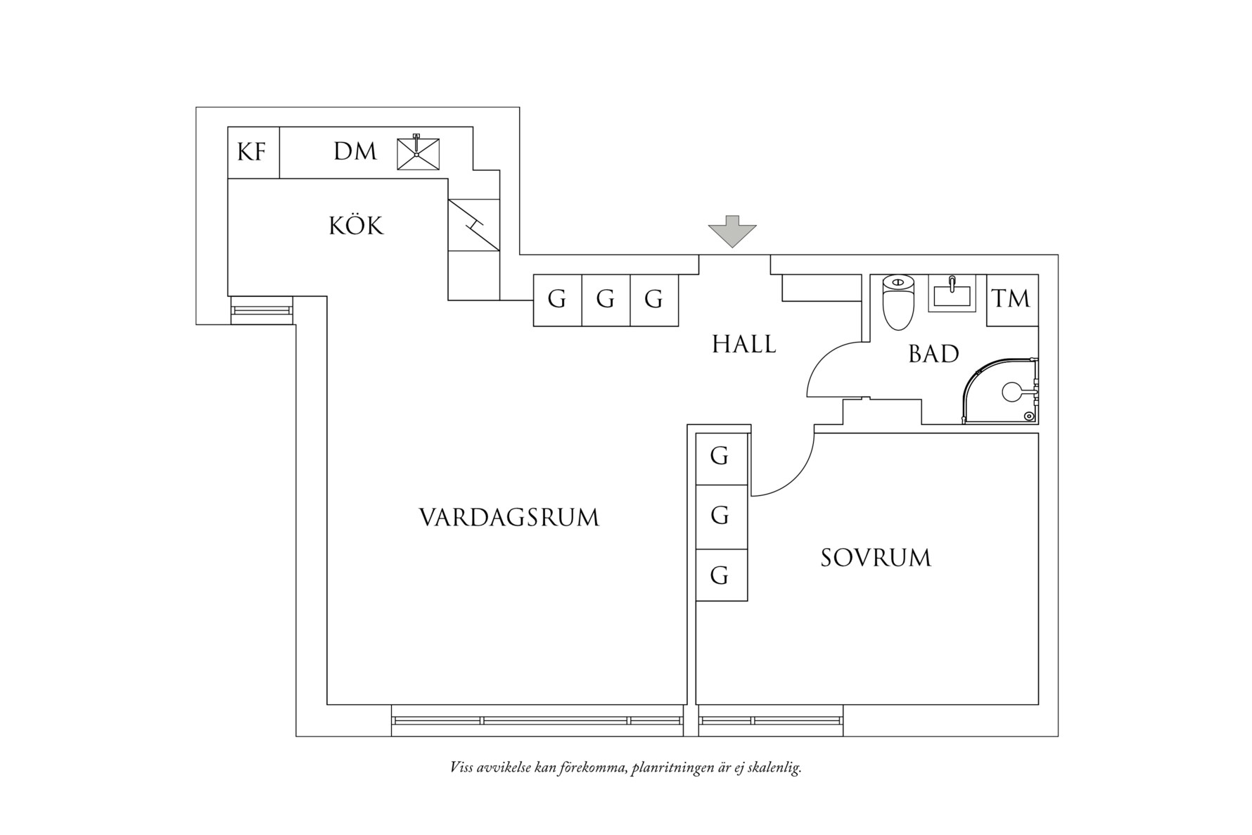 Planritning 1 Karl Gustavsgatan 31