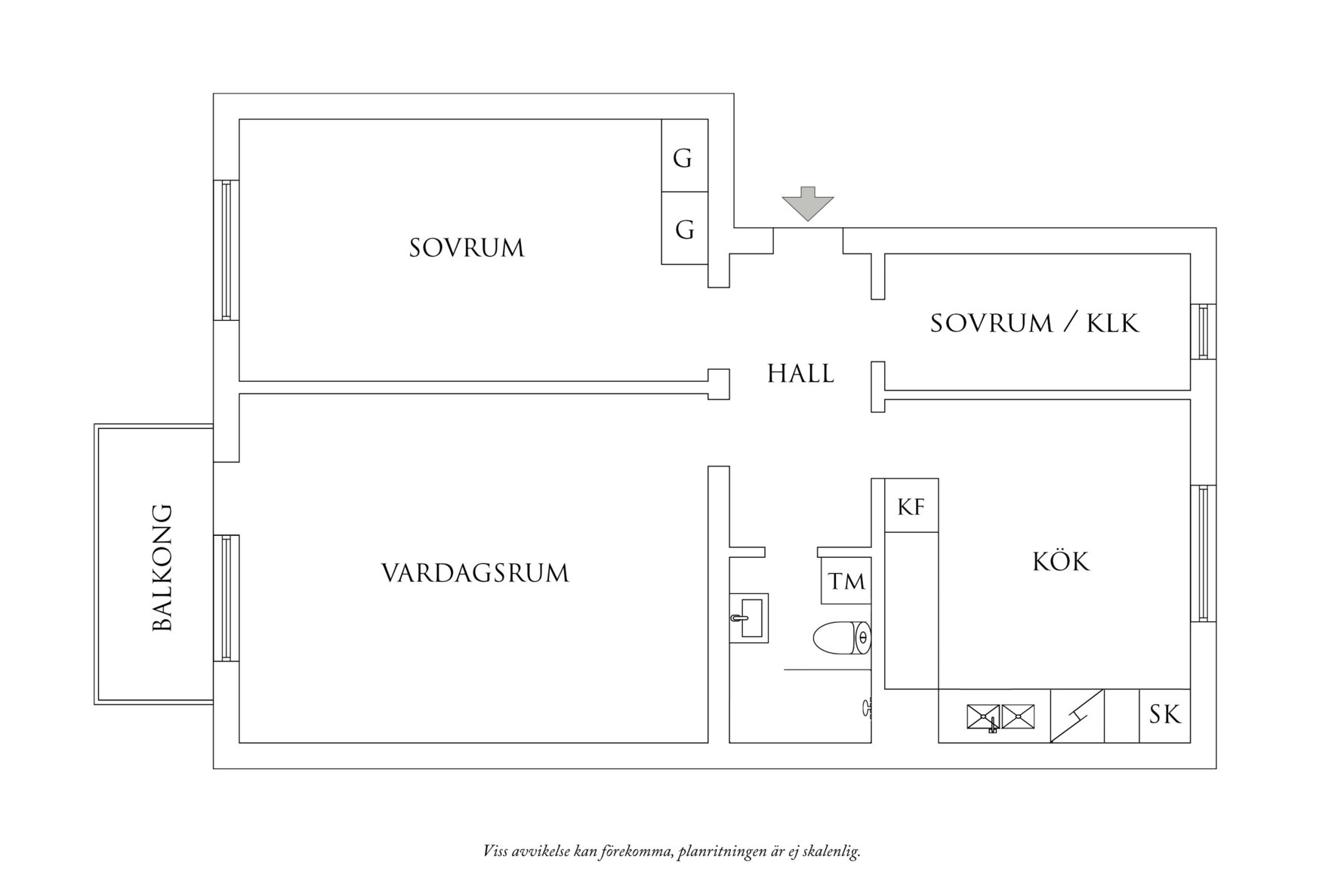 Planritning 1 Cosselsgatan 3A