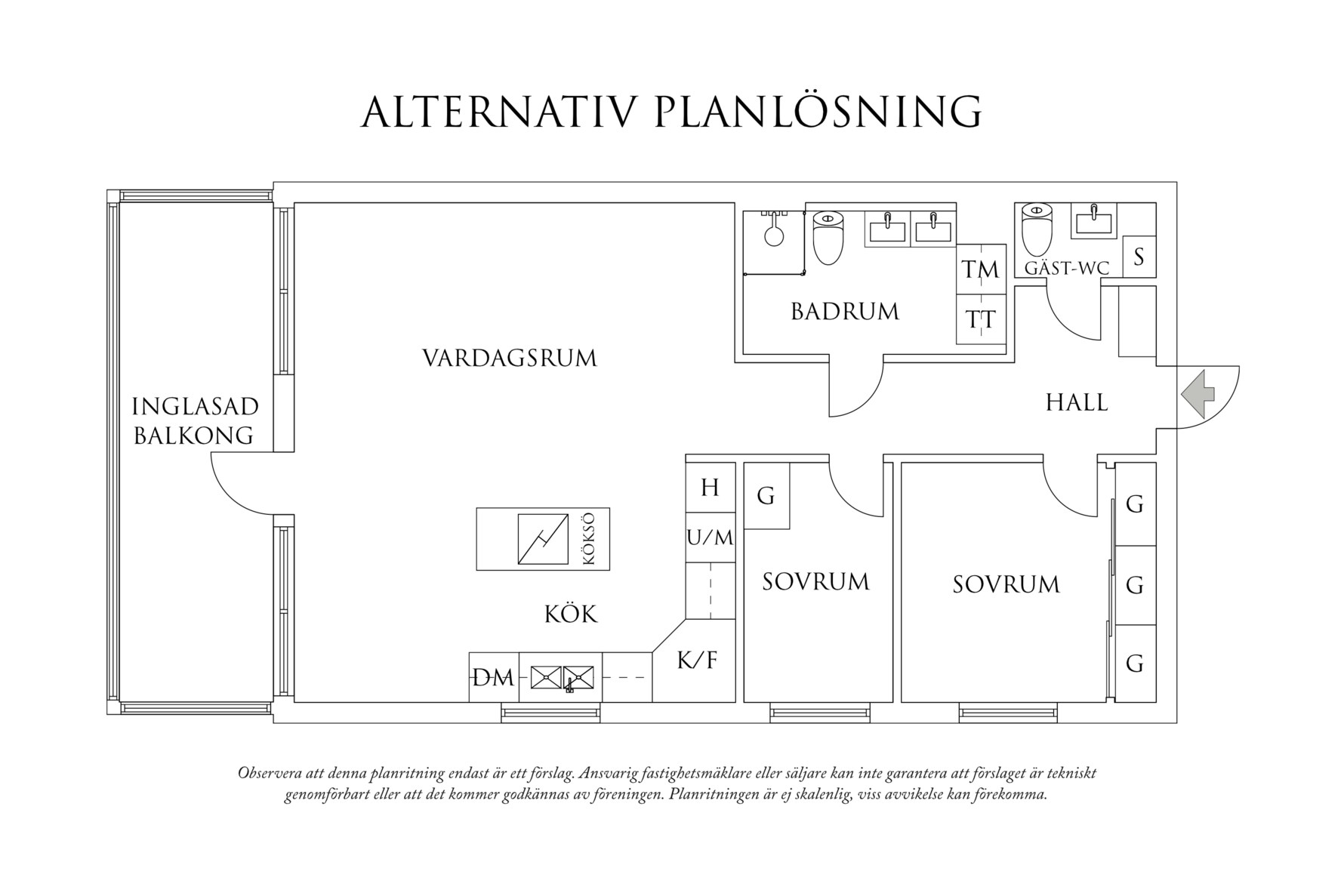 Planritning 2 Doktor Svedbergs Gata 4