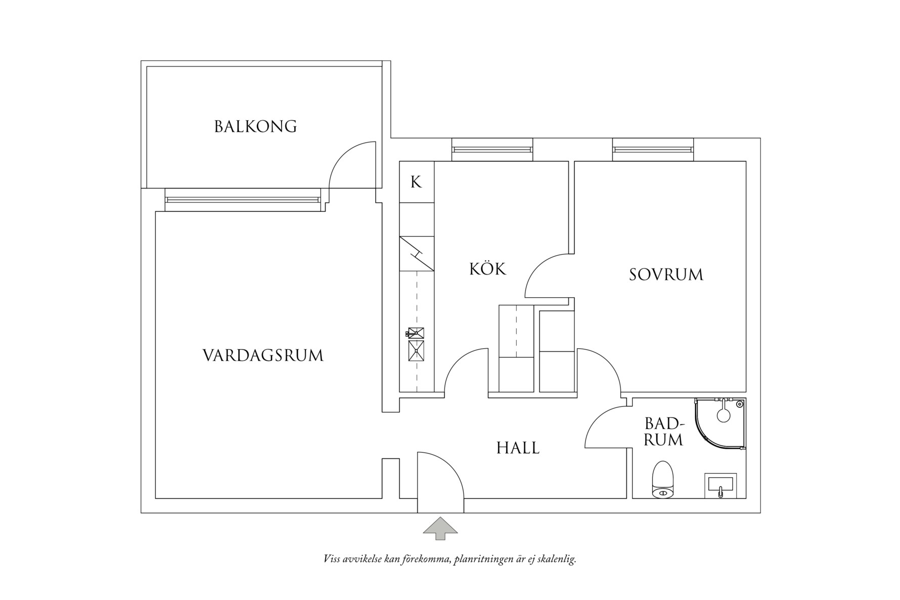 Planritning 1 Fastlagsgatan 41