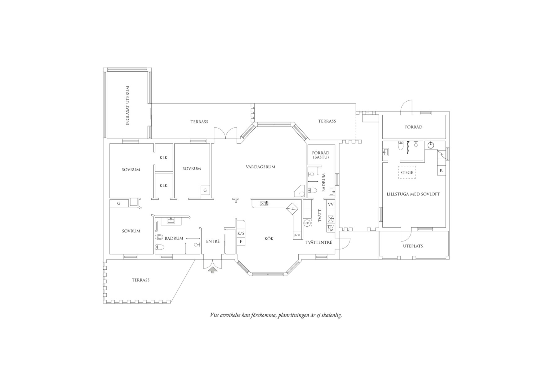 Planritning 1 Bergängen 13