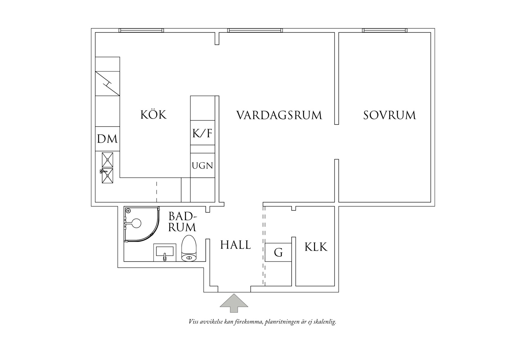 Planritning 1 Västra stillestorpsgatan 11