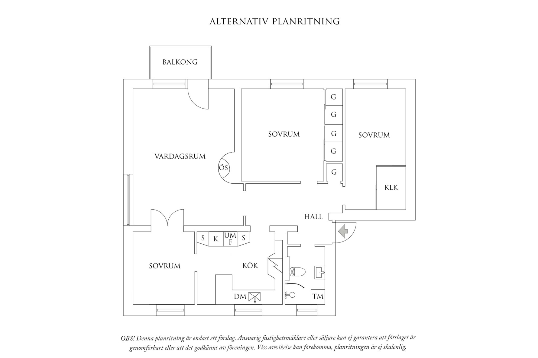 Planritning 2 Anders Zornsgatan 21A