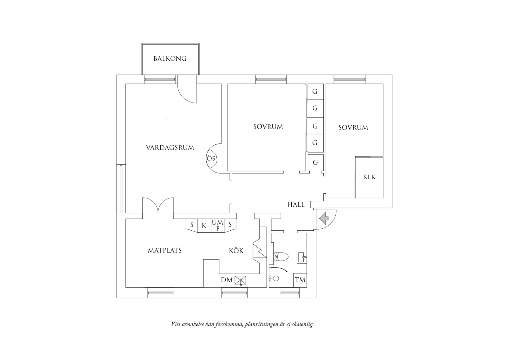 Planritning 1 Anders Zornsgatan 21A