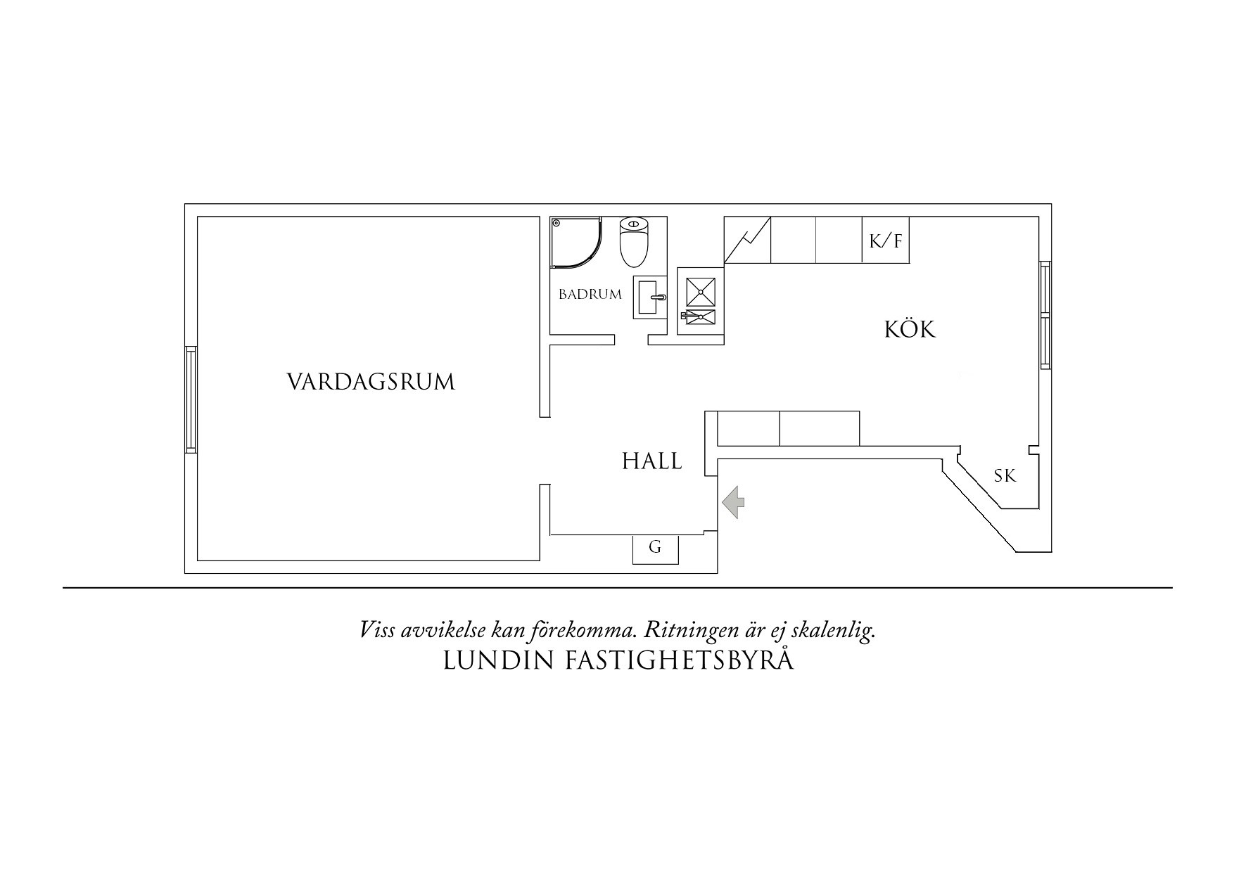 Planritning 1 Stockholmsgatan 40D