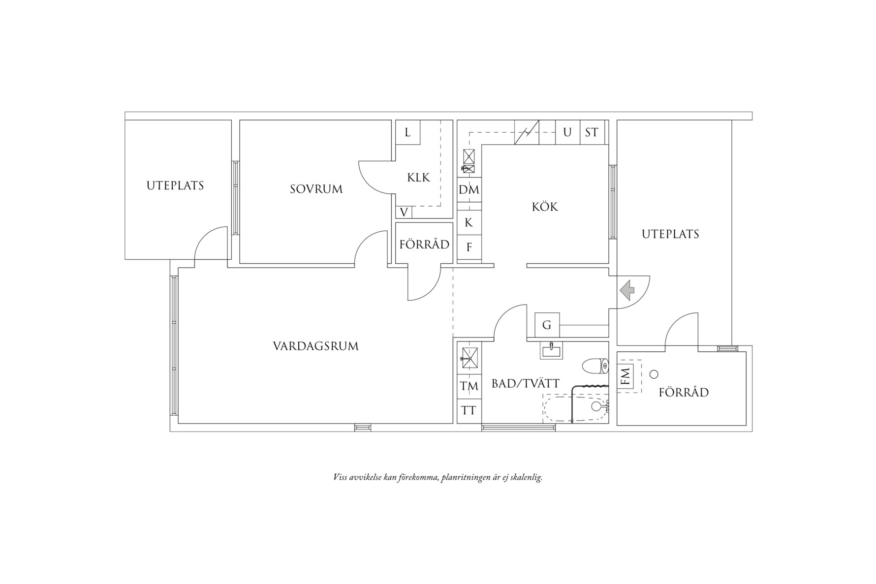 Planritning 1 Åkereds skolväg 2C