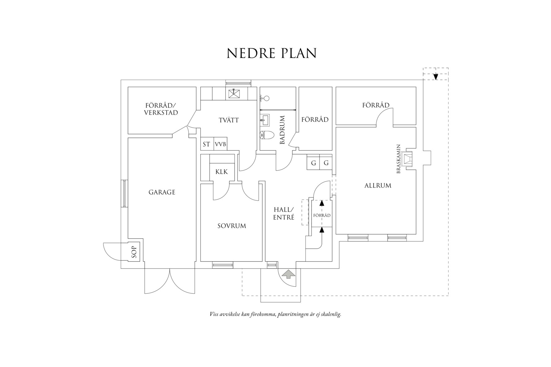 Planritning 1 Skäddegatan 20