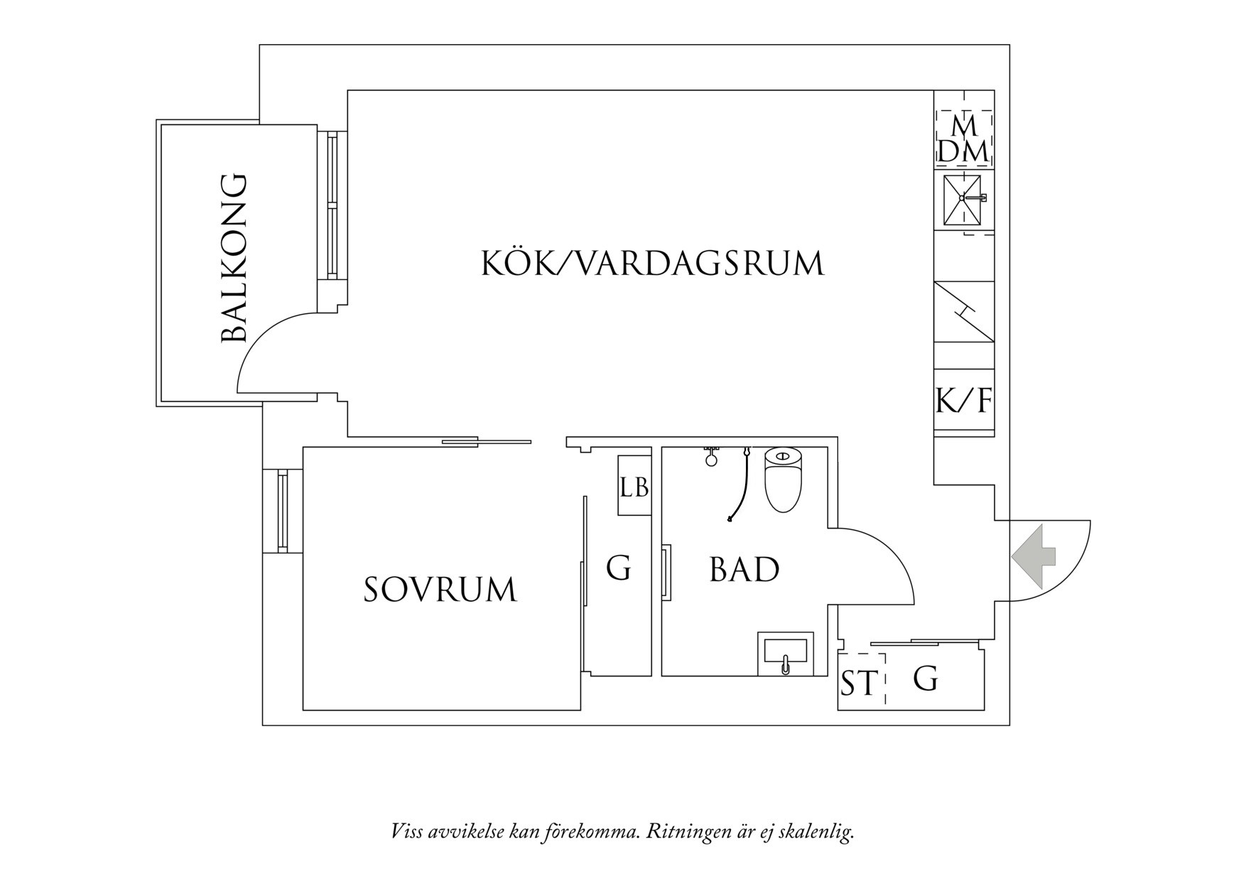 Planritning 1 Mölndalsvägen 87B
