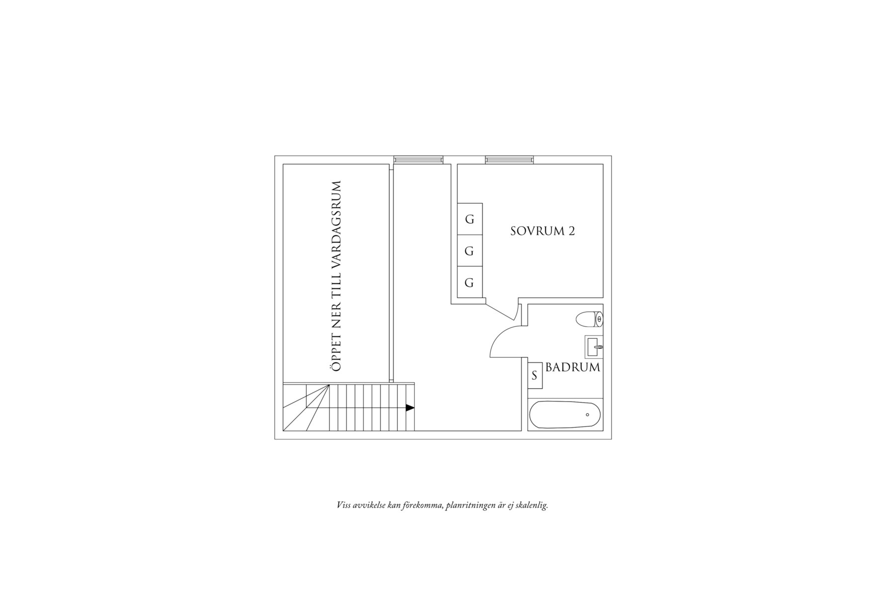 Planritning 2 Klippan 1H