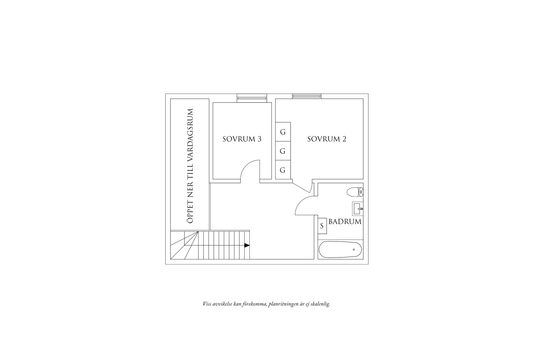 Planritning 3 Klippan 1H
