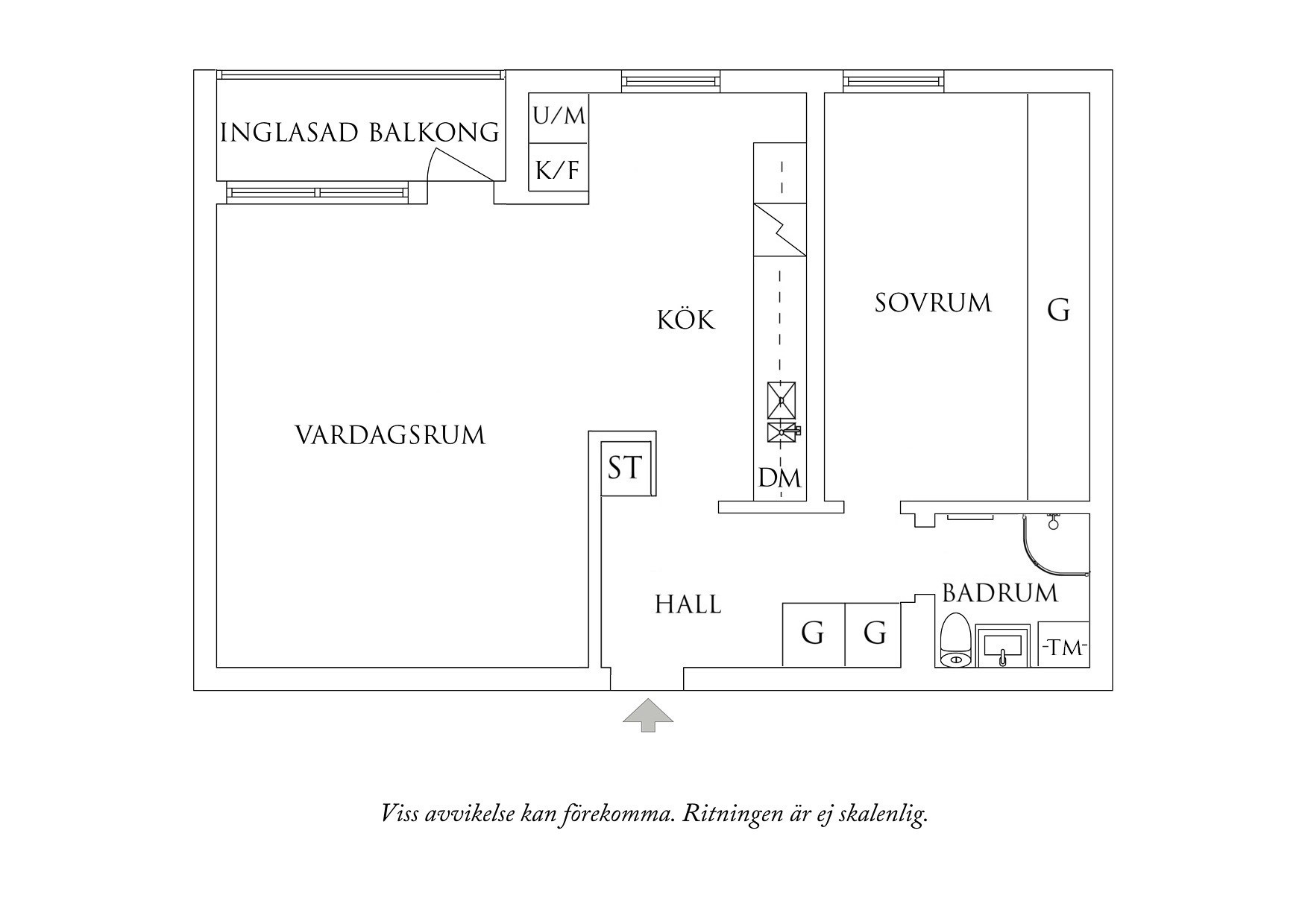 Planritning 1 Vaktmästaregången 8