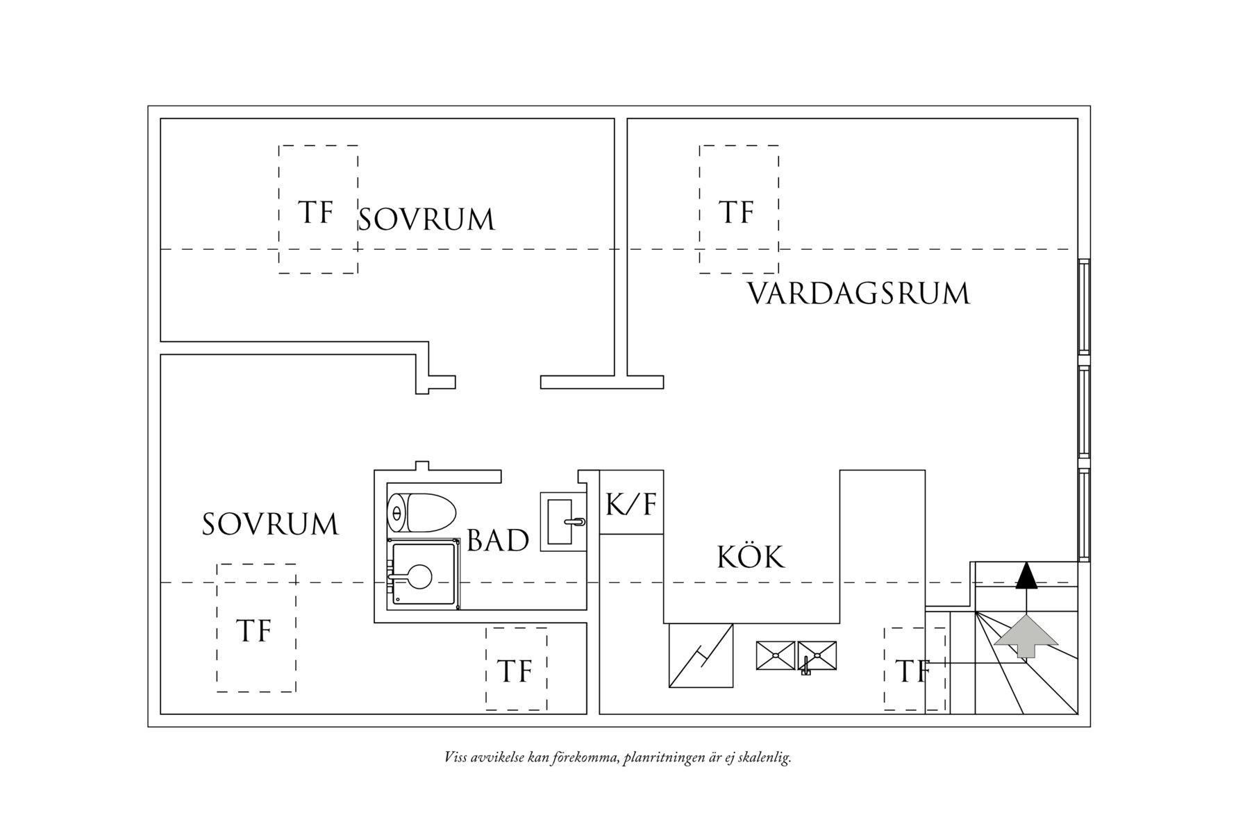 Planritning 1 Utlandagatan 9