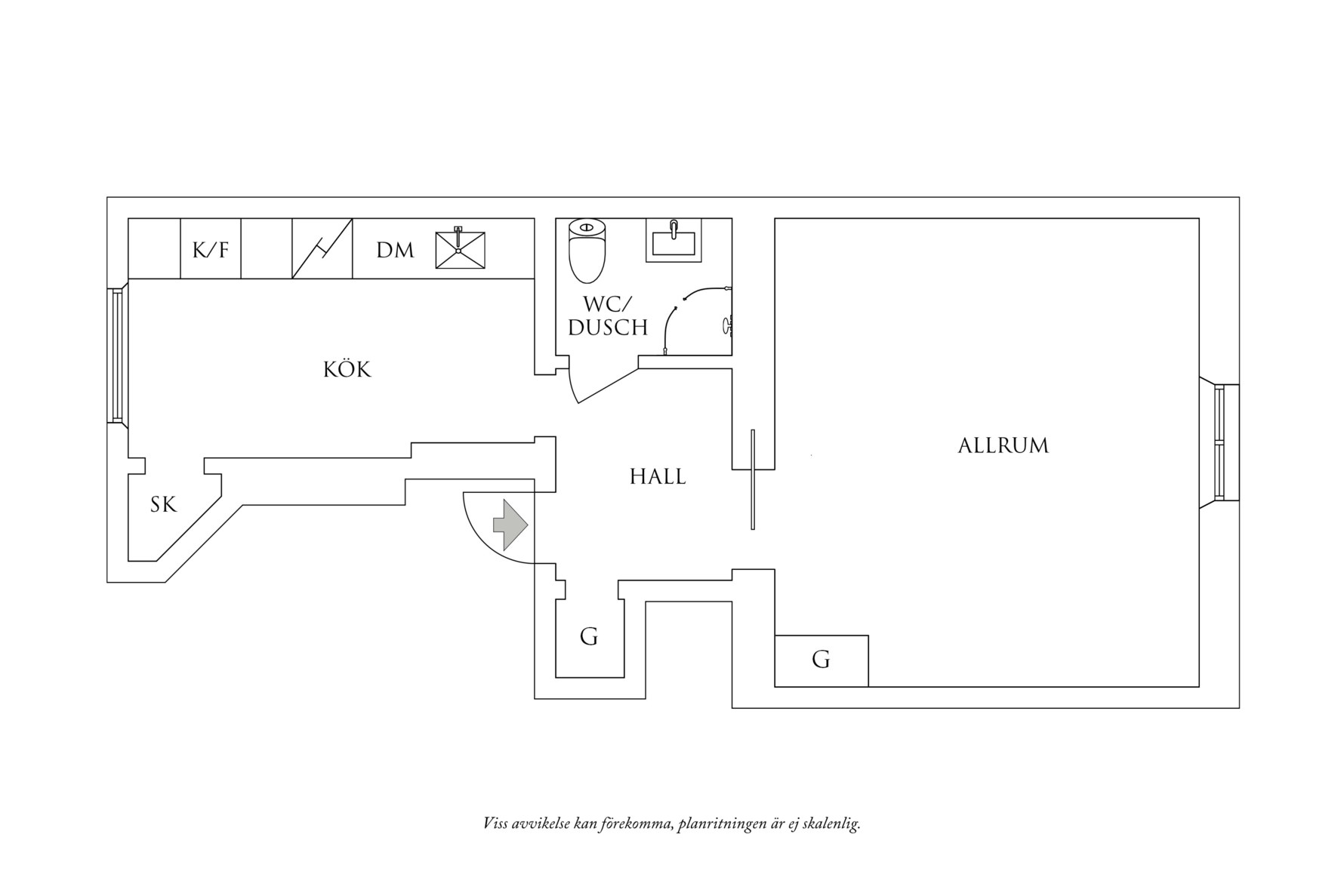 Planritning 1 Sofiagatan 62H