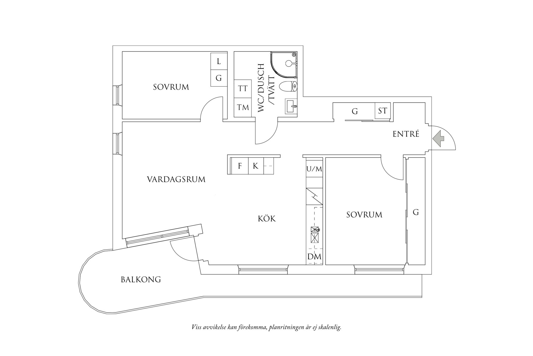 Planritning 1 Frida Hjertbergs Gata 14