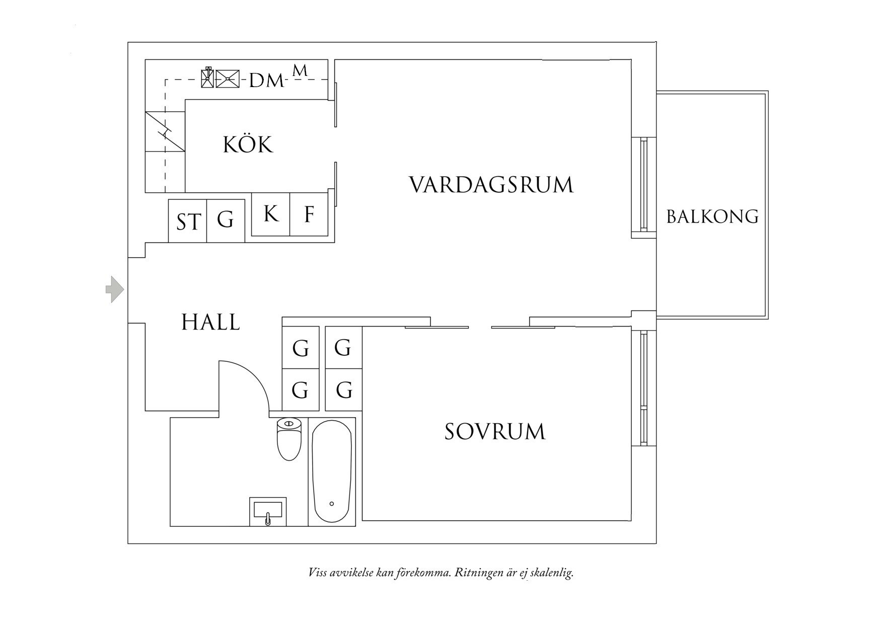 Planritning 1 Södra vägen 17
