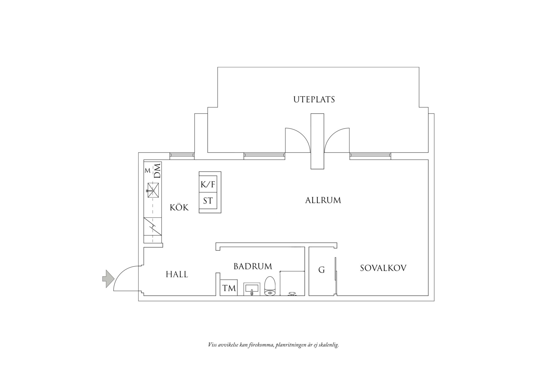 Planritning 1 Åke Falcks Gata 7