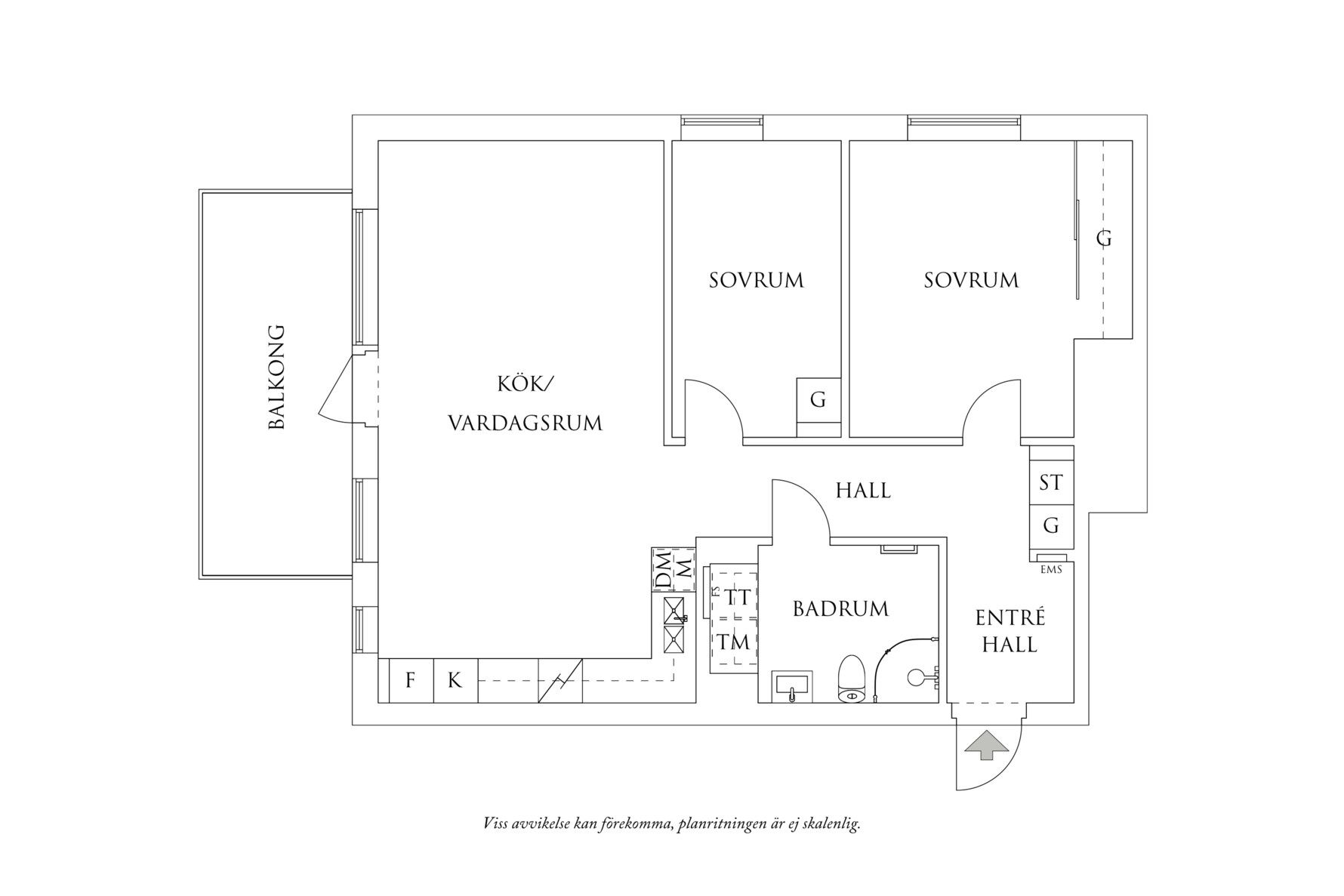 Planritning 1 Kärnvedsgatan 65