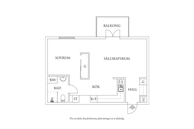 Planritning 1 Bratteråsgatan 66