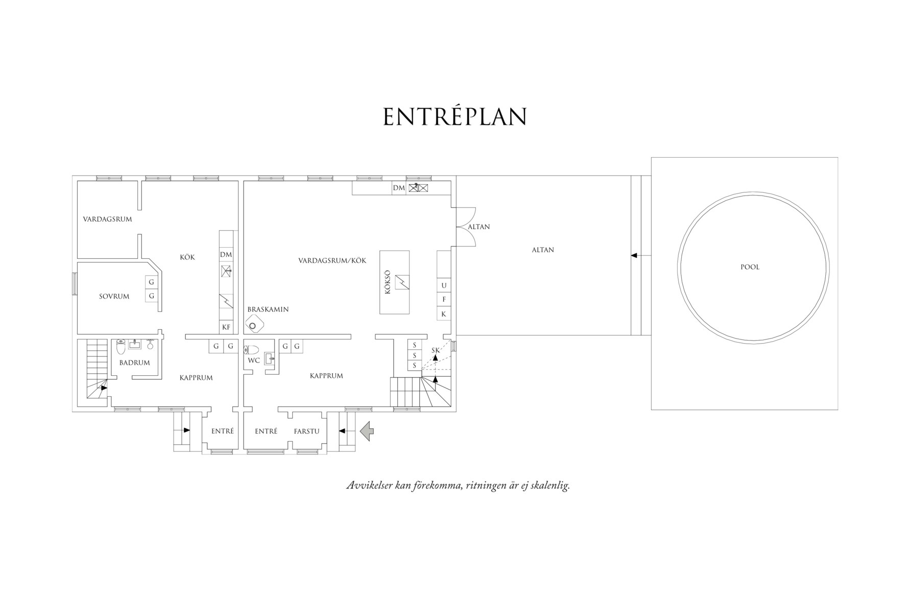 Planritning 1 Slätthultsvägen 101B