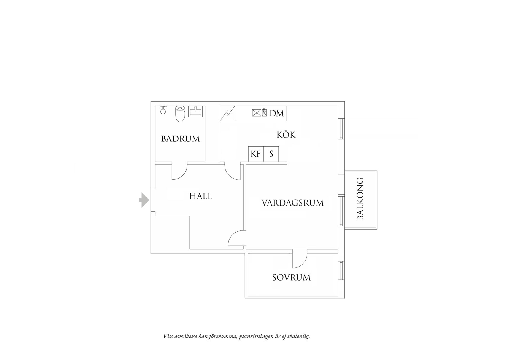 Planritning 1 Olivedalsgatan 9
