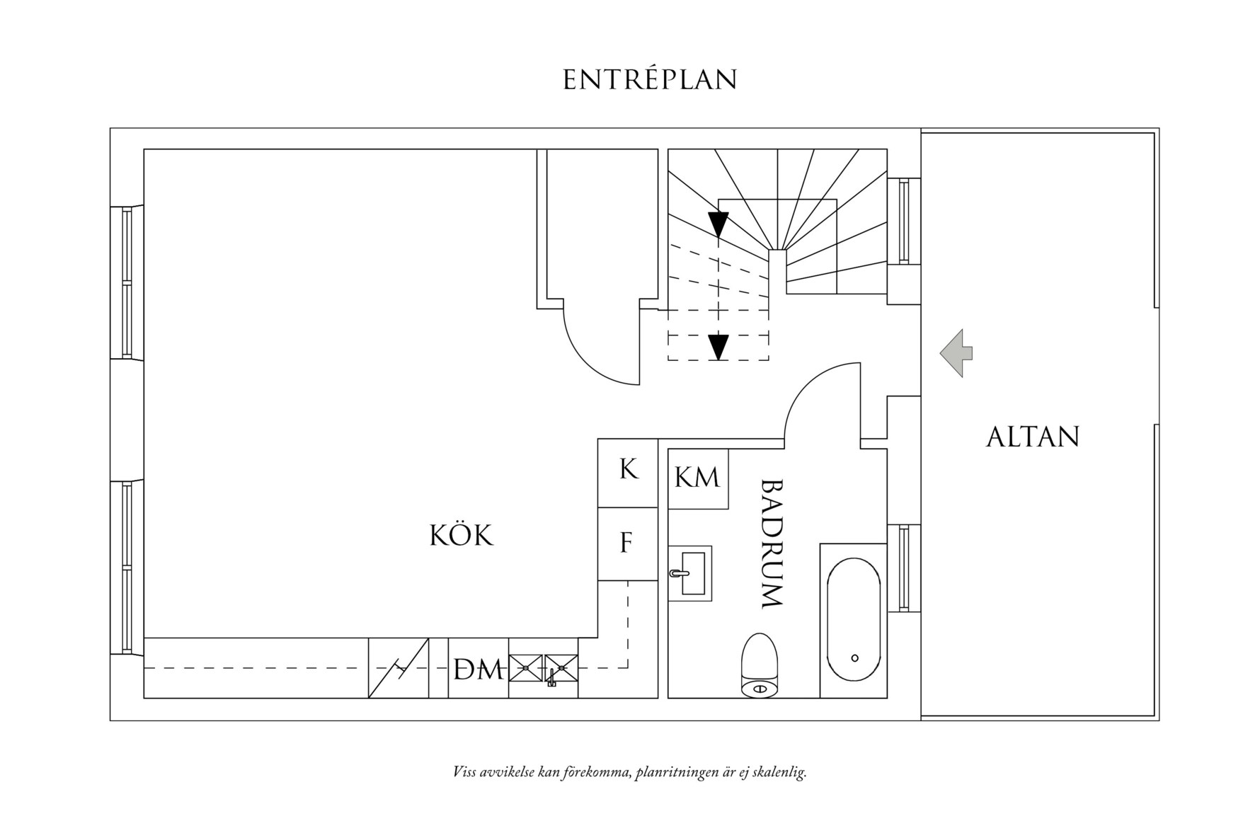 Planritning 1 Lanternavägen 3AD