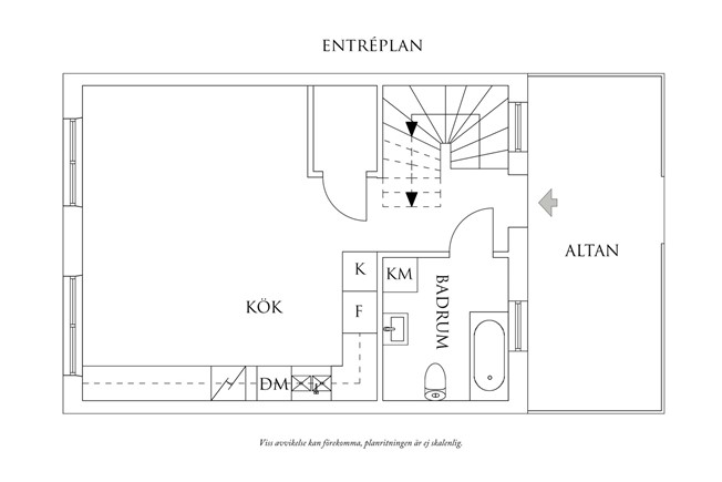 Planritning 1 Lanternavägen 3AD