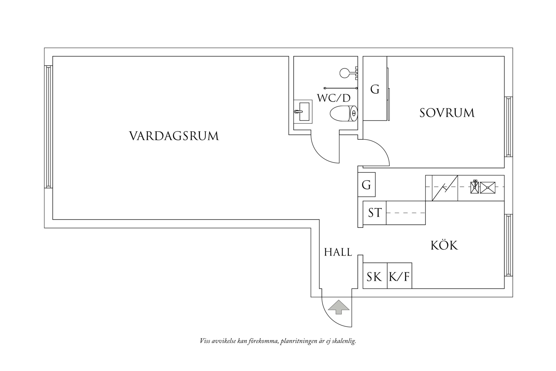 Planritning 1 Eklandagatan 67A