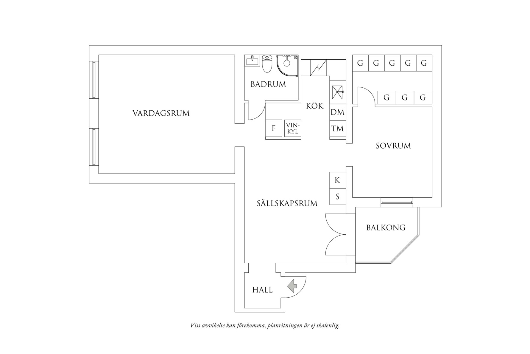 Planritning 1 Nordhemsgatan 18A