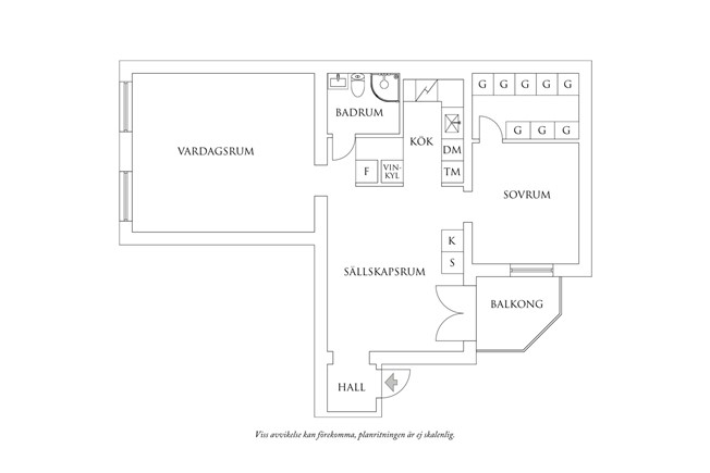 Planritning 1 Nordhemsgatan 18A