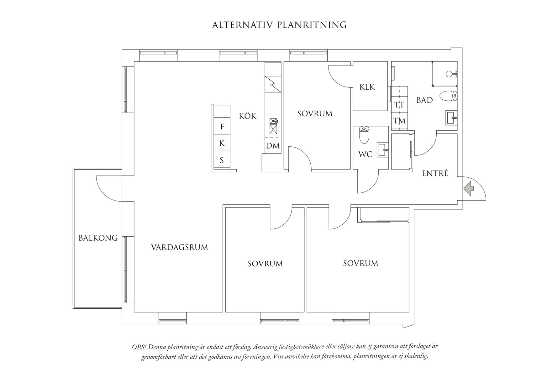 Planritning 2 Liedstrandsgatan 10