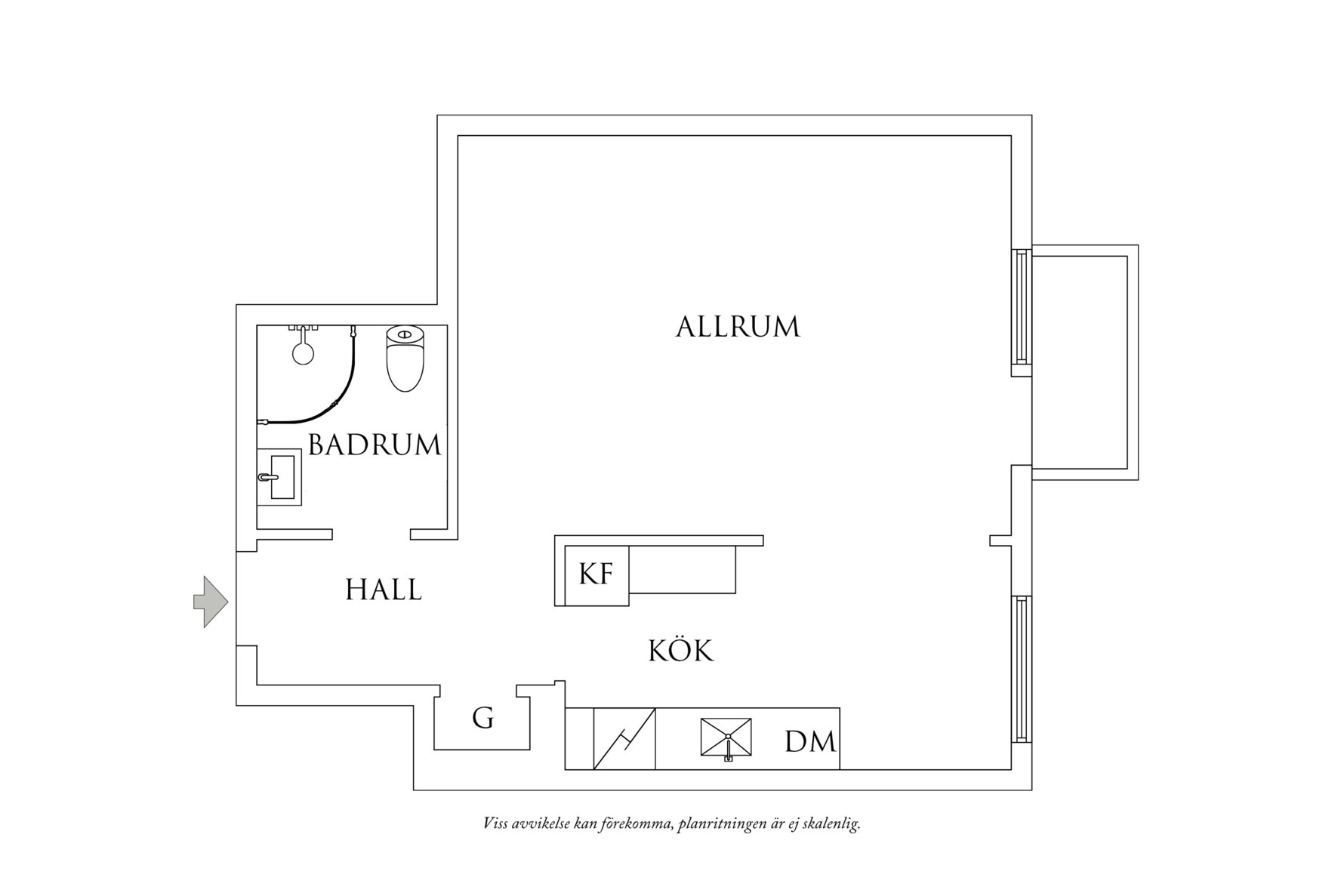 Planritning 1 Richertsgatan 12