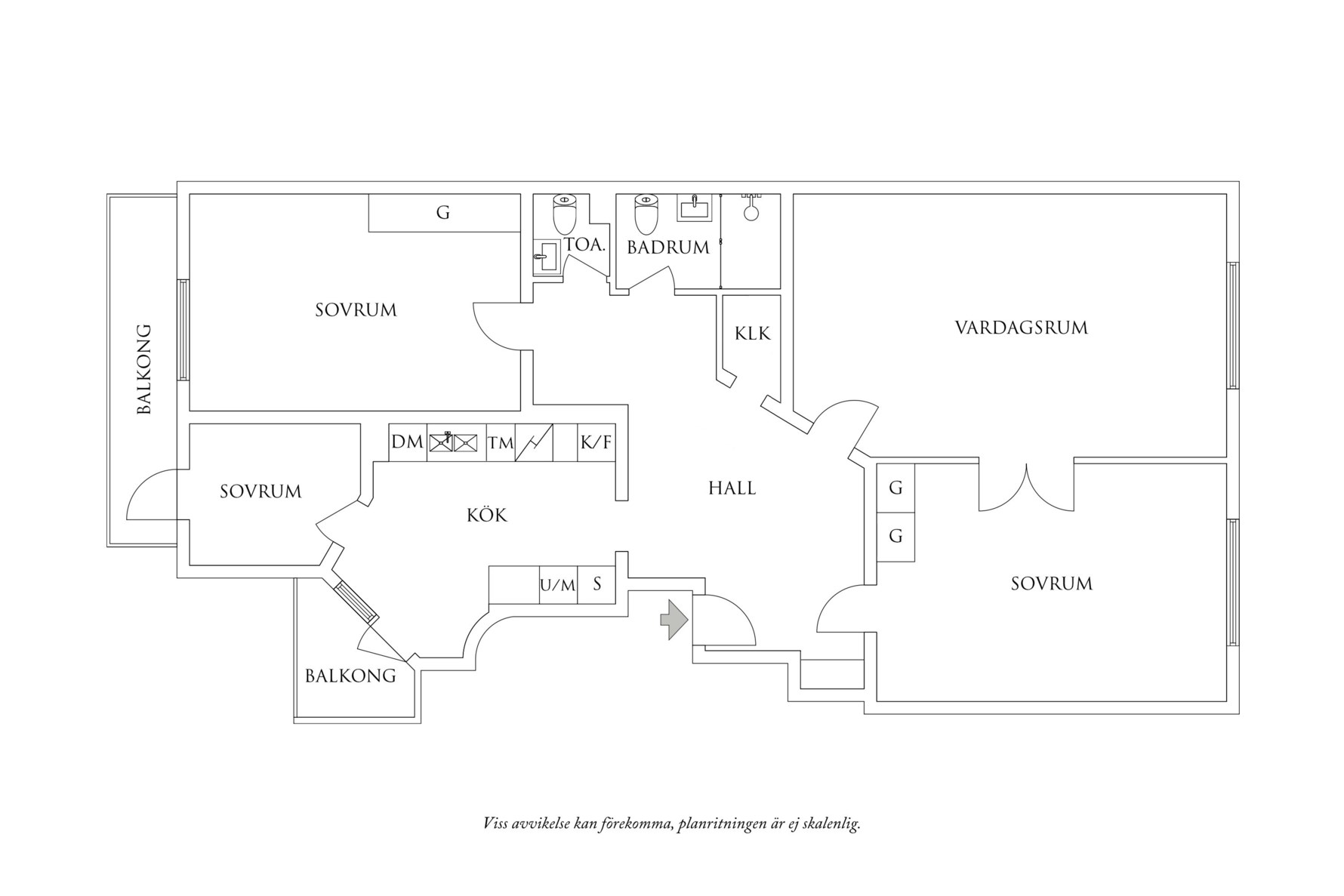 Planritning 1 Burgårdsgatan 14