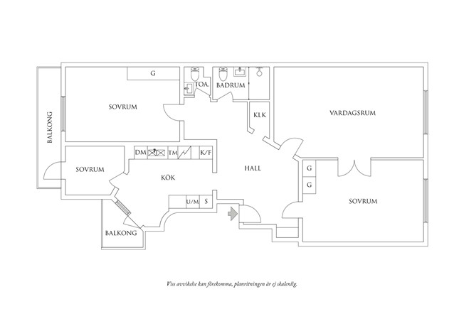 Planritning 1 Burgårdsgatan 14