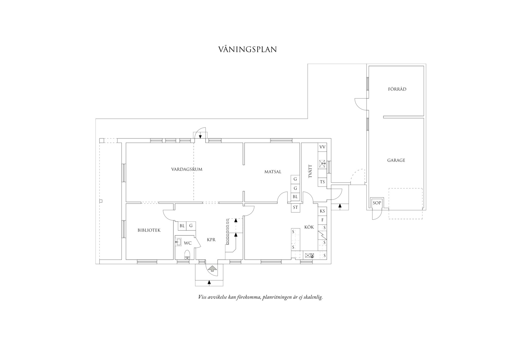 Planritning 1 Skäddegatan 21