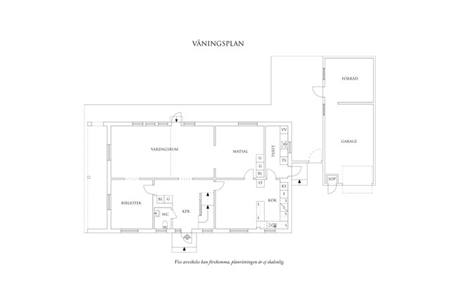 Planritning 1 Skäddegatan 21