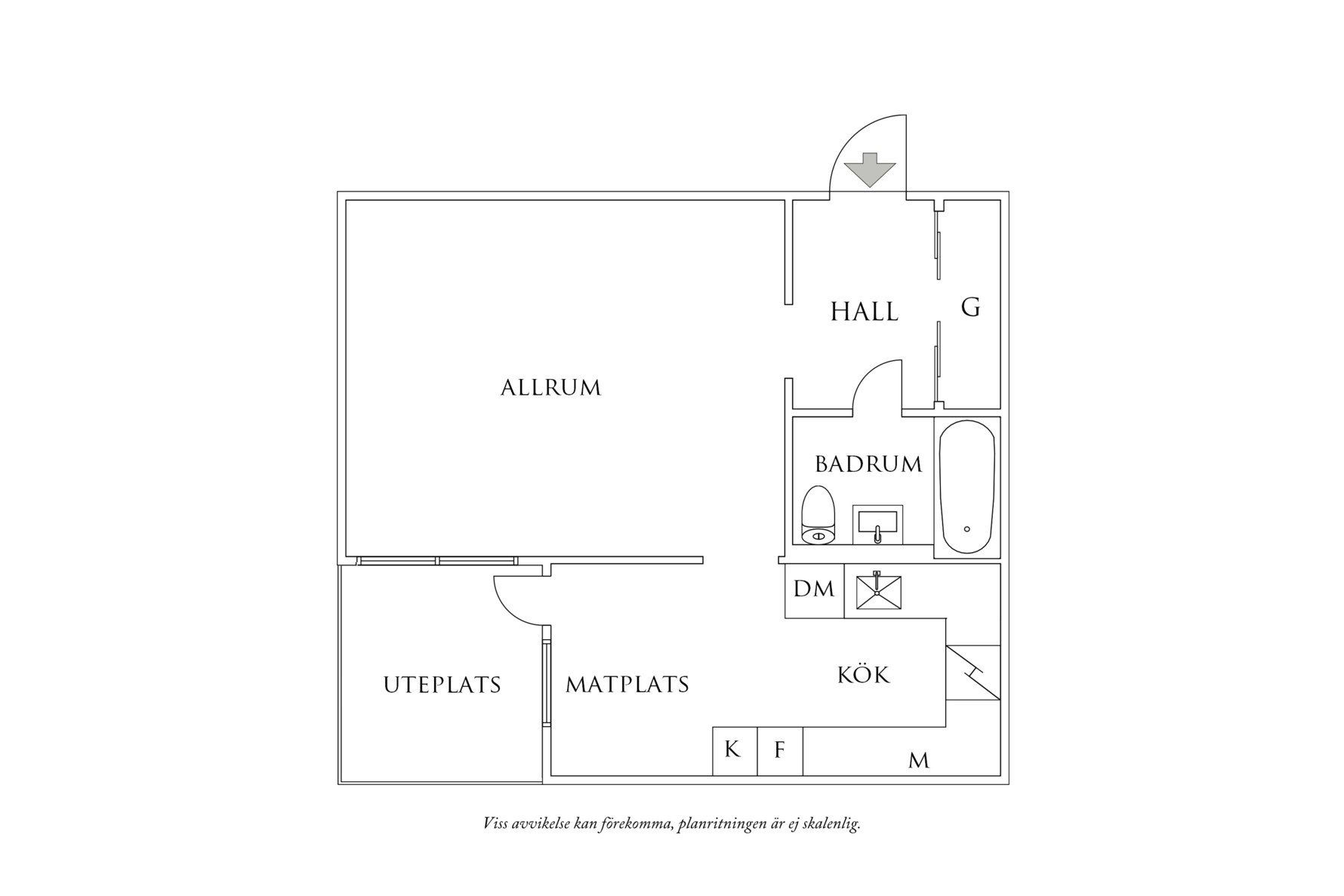 Planritning 1 Andra Långgatan 26