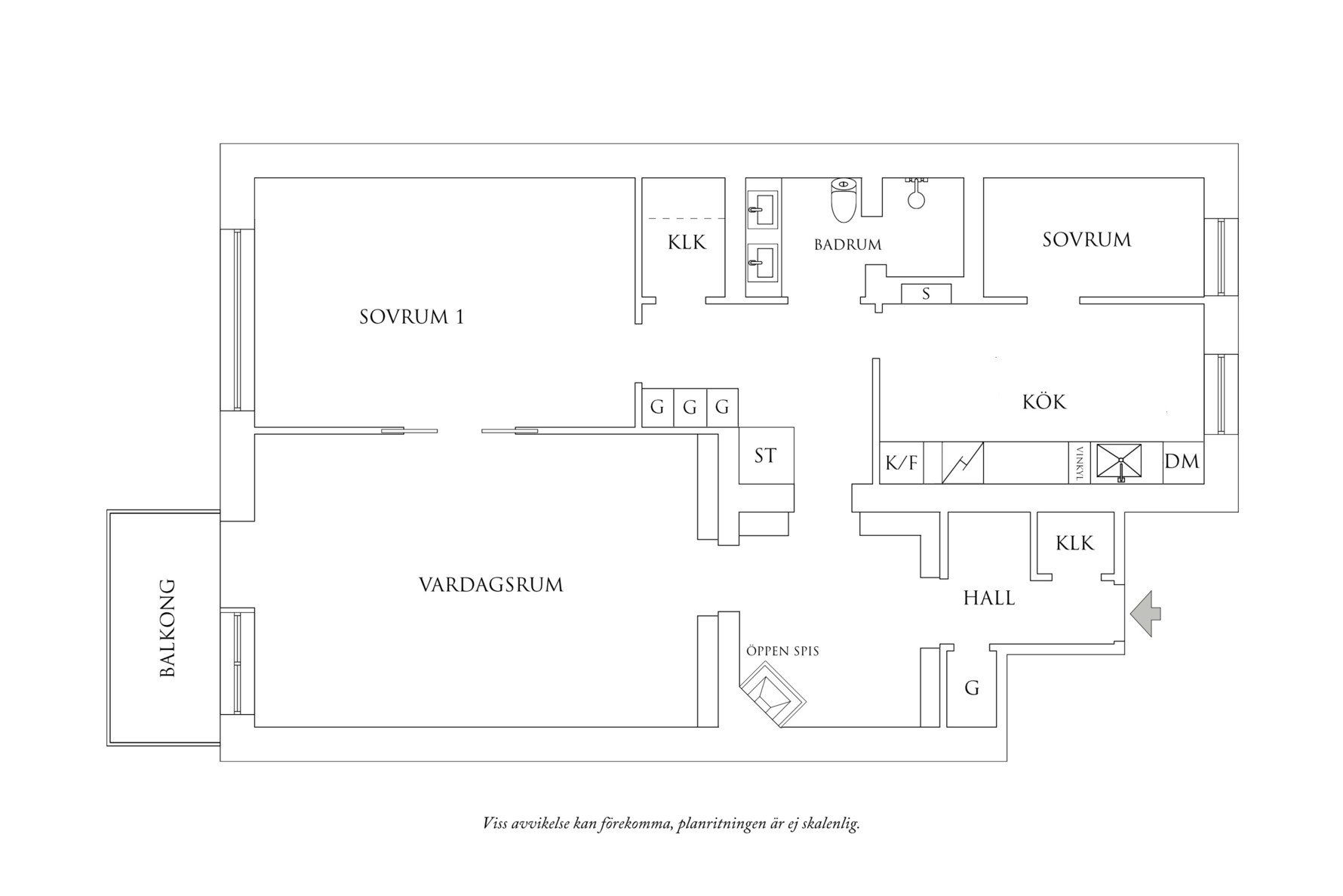 Planritning 1 Burgårdsgatan 10A