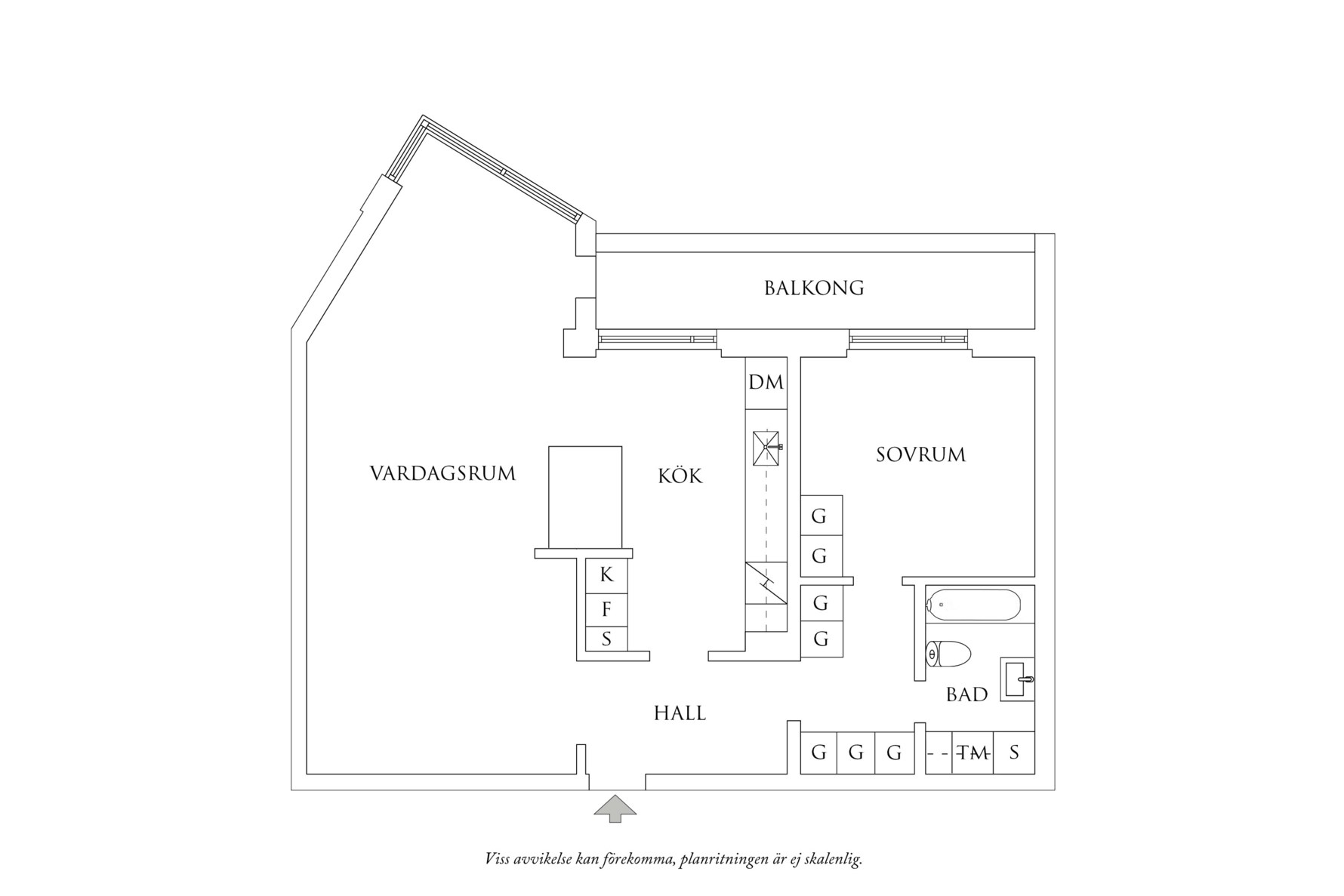 Planritning 1 Södra vägen 17