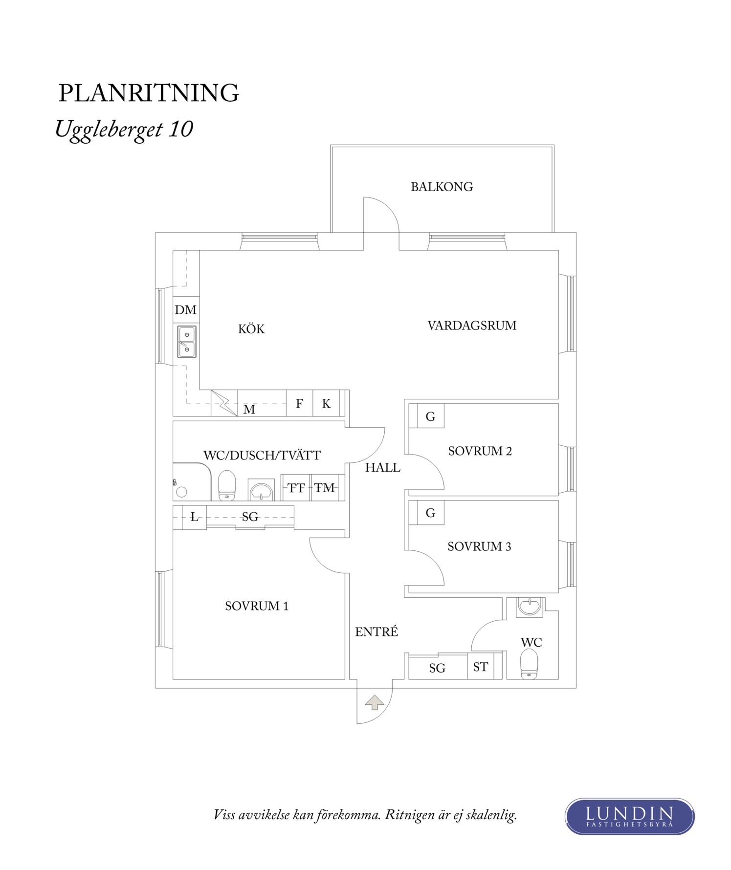 Planritning 1 Uggleberget 10