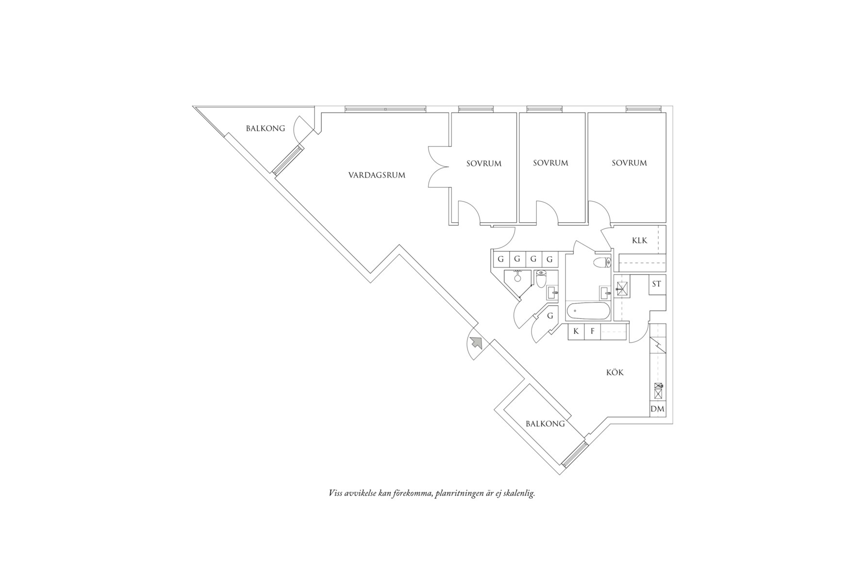 Planritning 1 Mattssonsliden 4